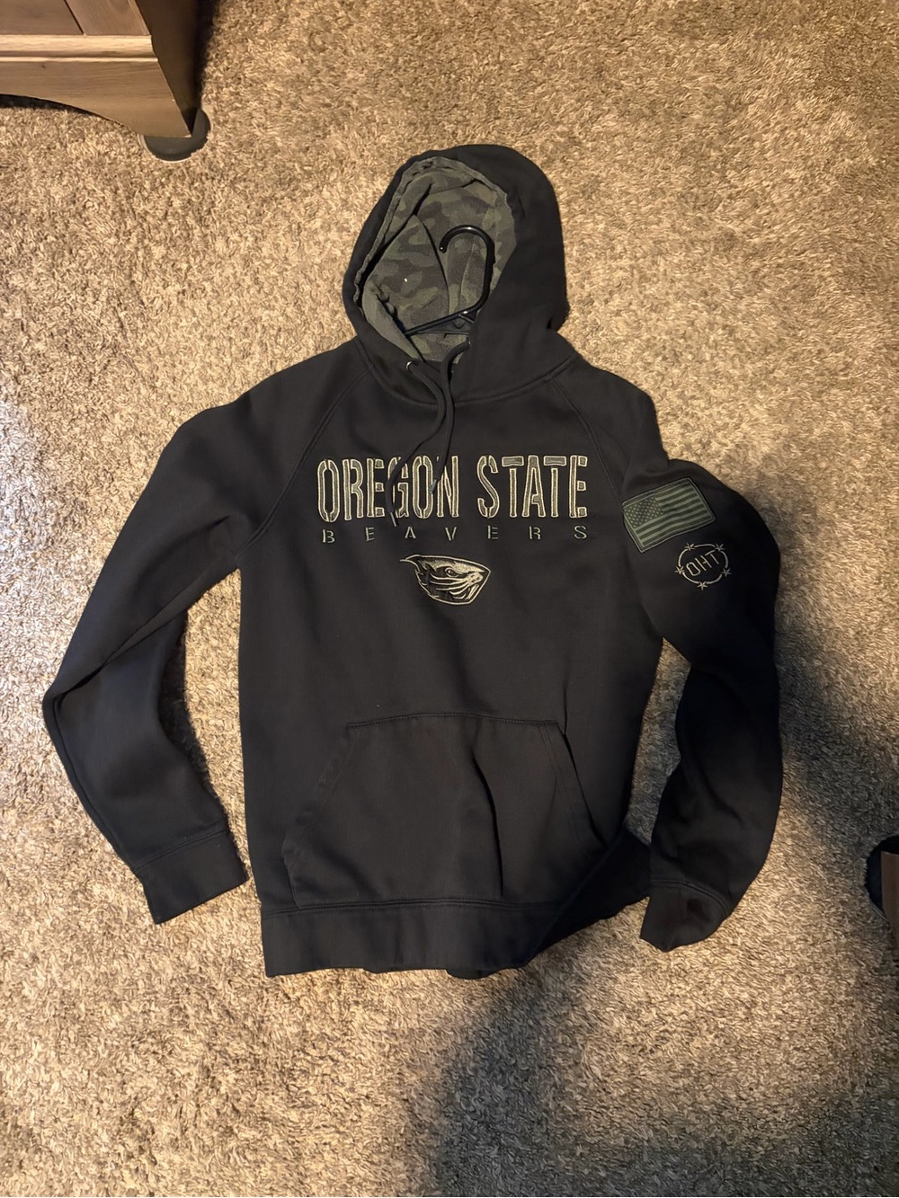 Oregon State Beavers Black Hooded Sweatshirt